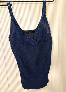 Sparkly Blue Camisole Top