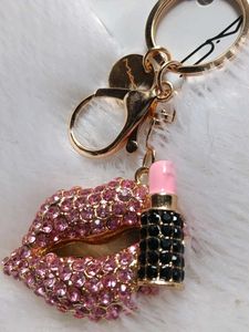 Mac Glamorous Lip &amp; Lipstick Keychain ♥️💕