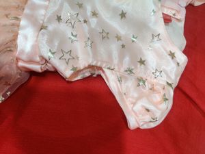 Net Star Print Baby Girl Frock