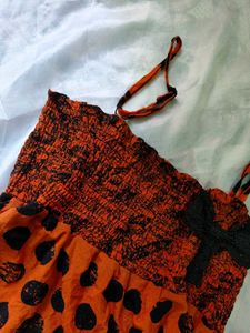 Boho Polka Dot Mini Dress