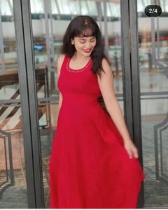 Cotton Red Dress