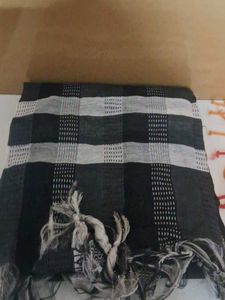 Black and White Checked Dupatta