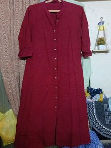 Maroon Kurta