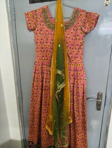 Elegant Pink Printed Kurta Set