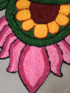 Handmade Floral corner  rangoli