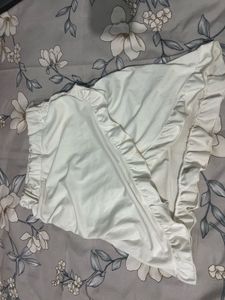 White Ruffle Mini Skirt