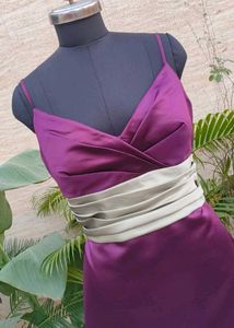 Elegant Plum Evening Dress