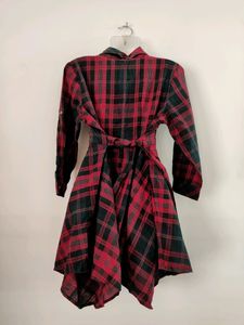9teen Again Black and Red Check Dress ( Women)