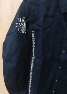 Men's Navy Blue Casual Shirt