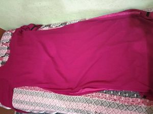 Beautifully Embroidered Magenta Kurta