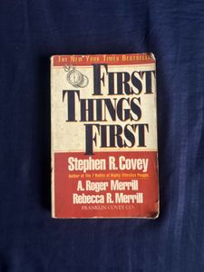 Things First Book by Stephen R. Co