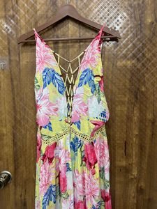 Boho Floral Maxi Dress(Brand new )