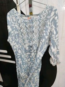 Embellished Cotton Kurta