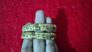 Gold-Plated Bangles (Set of 2) 1