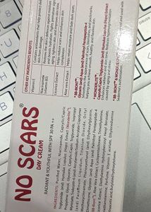 "No Scars Day Cream"