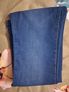 Flared Blue Denim Jeans