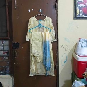 Elegant Yellow Kurta Set with Dupatta