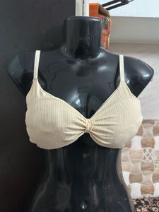 Comfortable Ribbed Bra Set