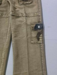 Vintage Y2K Khaki Multi-Pocket Cargo Pants