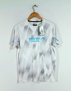Off White Printed Active Wear T-Shirt (Men's)