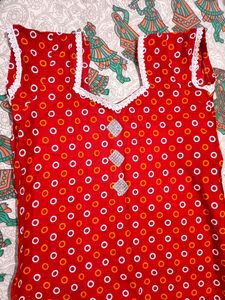 New Red Kurti