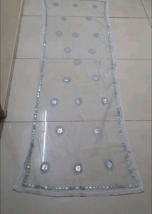 Embellished Grey Dupatta