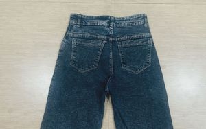 Acid Wash Wide Leg Jeans
