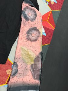 black kurta with duppata