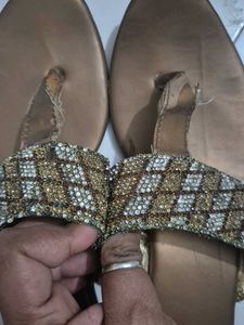 Embellished Flat Sandals