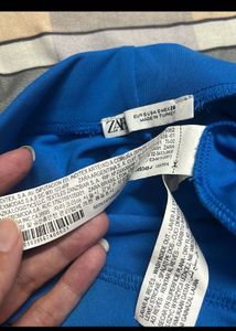 Blue Crop Top &amp; Pant Zara