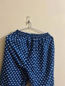 Blue &amp; White Floral Print Kurta