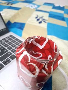DIY Heart-Patterned Pen Holder