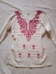 Short Pretty Embroidered Kurti