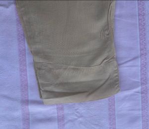 Go Colors Womens Cream Pant