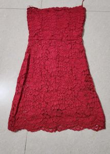 Valentine Special ❤️ Lace Strapless Mini Dress