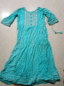 Elegant Blue Printed Kurta