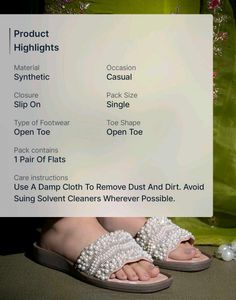 Embellished Pearl Slides: Hvnly by shoetopia
