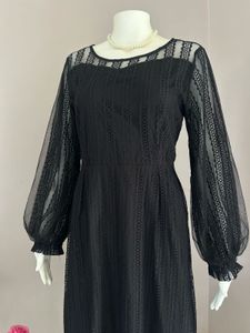 Elegant Black Lace Dress