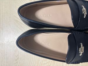 Coach Black Leather Loafers
