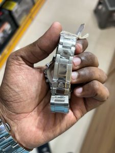 Rolex Watch with Rainbow Bezel