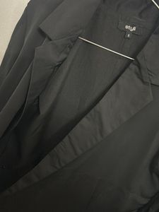 Elegant Black Blazer Shirt
