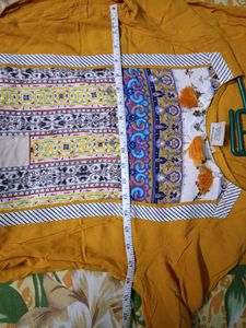 Mustard Colour Kurta