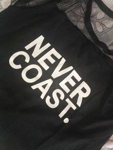 Black Mesh Sleeve Graphic Crop top