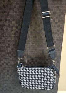 Houndstooth Crossbody Bag