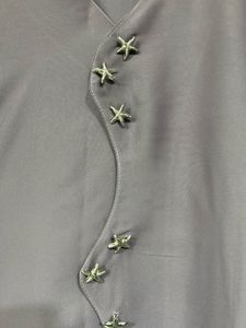 Elegant Purple Abaya with Embellishments