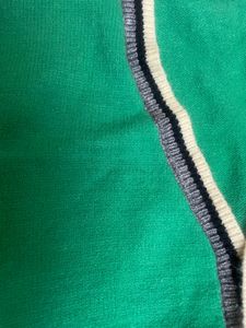 Green Knit Sweater Vest