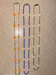 Beaded Daisy Necklaces