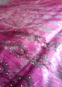Ombre Velvet Saree with Embroidery