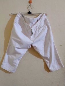 Brand New Knee Length White Short For Women