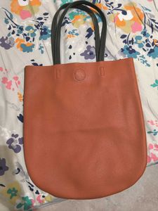 Stylish Two-Tone Tote Bag